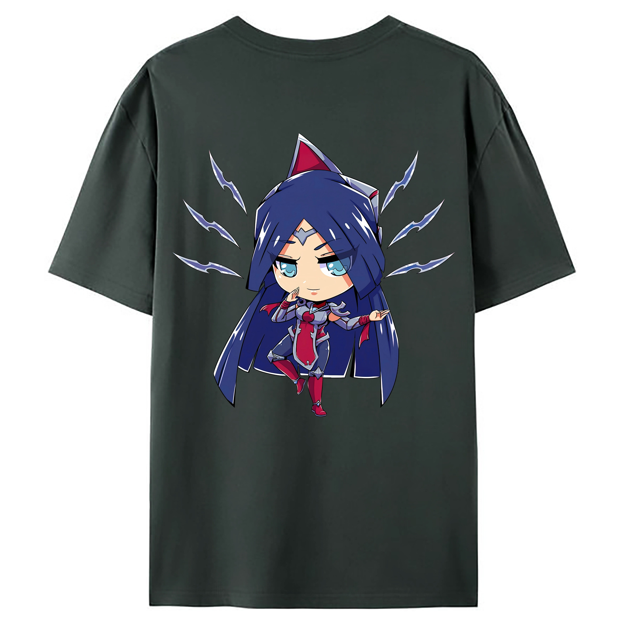 （画像用） リーグ・オブ・レジェンド League of Legends LOL 綿100％ メンズ半袖Tシャツ（バックプリント） 通気性
